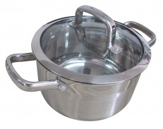 Lamart LTSS2011 Fazék üveg fedővel 20cm, 3,6l - ezüst Konyhai termékek - Edény - Fazék / lábas - 274671