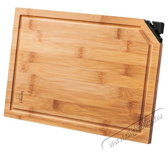 Lamart LT2061 Bamboo v&aacute;g&oacute;deszka k&eacute;s&eacute;lezővel Konyhai term&eacute;kek - Konyhai eszk&ouml;z - V&aacute;g&oacute;deszka - 303654