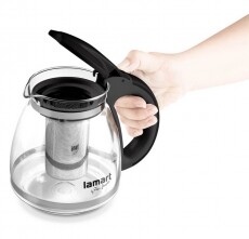 Lamart LT7027 Verre tes&aacute;kanna 1,5L - fekete Konyhai term&eacute;kek - Ed&eacute;ny - Te&aacute;skanna - 349241