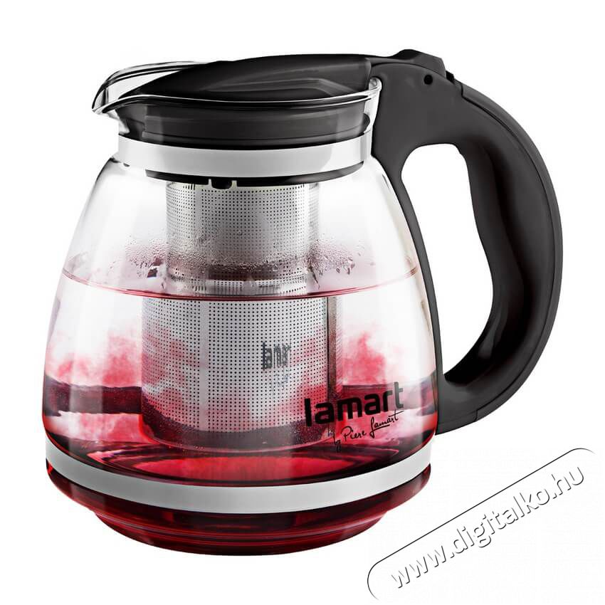 Lamart LT7027 Verre tes&aacute;kanna 1,5L - fekete Konyhai term&eacute;kek - Ed&eacute;ny - Te&aacute;skanna - 349241
