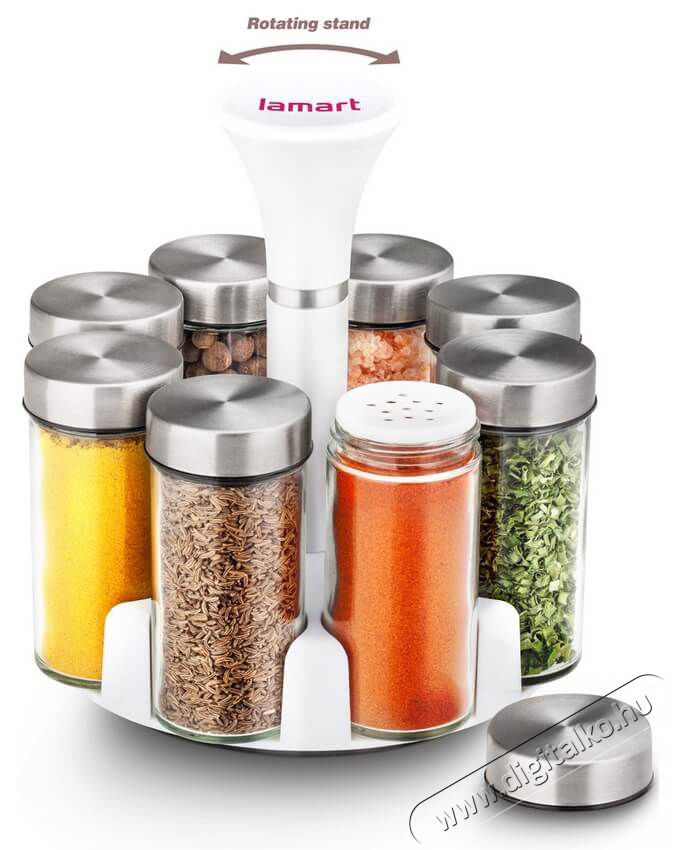 Lamart LT7017 Erba 8 db-os fűszertart&oacute; k&eacute;szlet Konyhai term&eacute;kek - Egy&eacute;b / Konyhai kieg&eacute;sz&iacute;tő - 345728