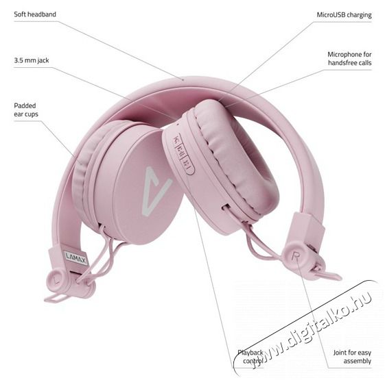 LAMAX blaze2 bluetooth r&oacute;zsasz&iacute;n fejhallgat&oacute; Audio-Video / Hifi / Multim&eacute;dia - F&uuml;l &eacute;s Fejhallgat&oacute;k - Fejhallgat&oacute; - 396485