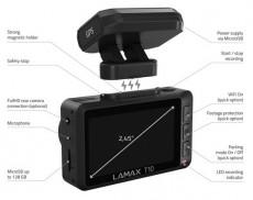 LAMAX T10 4K GPS aut&oacute;s menetr&ouml;gz&iacute;tő kamera F&eacute;nyk&eacute;pezőg&eacute;p / kamera - Aut&oacute;s fed&eacute;lzeti kamera - 404125