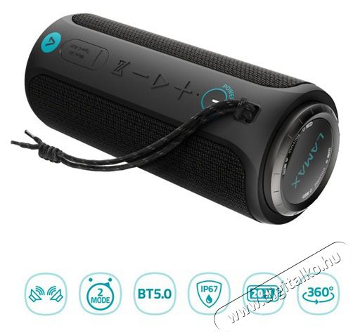 LAMAX Sounder2 Max bluetooth hangsz&oacute;r&oacute; Audio-Video / Hifi / Multim&eacute;dia - Hordozhat&oacute;, vezet&eacute;k n&eacute;lk&uuml;li / bluetooth hangsug&aacute;rz&oacute; - Hordozhat&oacute;, vezet&eacute;k n&eacute;lk&uuml;li / bluetooth hangsug&aacute;rz&oacute; - 433063