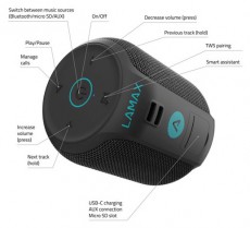 LAMAX Sounder2 Mini bluetooth hangsz&oacute;r&oacute; Audio-Video / Hifi / Multim&eacute;dia - Hordozhat&oacute;, vezet&eacute;k n&eacute;lk&uuml;li / bluetooth hangsug&aacute;rz&oacute; - Hordozhat&oacute;, vezet&eacute;k n&eacute;lk&uuml;li / bluetooth hangsug&aacute;rz&oacute; - 433064