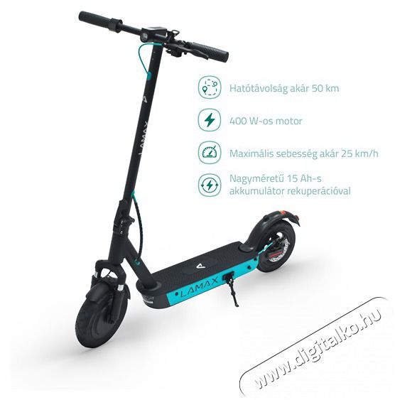 LAMAX eCruiser SC30 400W/15Ah elektromos roller H&aacute;ztart&aacute;s / Otthon / K&uuml;lt&eacute;r - J&aacute;t&eacute;k / Sport - Roller / segway / g&ouml;rdeszka - 499940