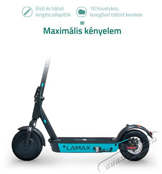LAMAX eCruiser SC30 400W/15Ah elektromos roller H&aacute;ztart&aacute;s / Otthon / K&uuml;lt&eacute;r - J&aacute;t&eacute;k / Sport - Roller / segway / g&ouml;rdeszka - 499940