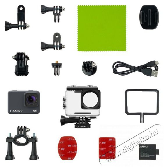 LAMAX X5.2 4K 30fps Wi-Fi akci&oacute;kamera F&eacute;nyk&eacute;pezőg&eacute;p / kamera - Sport kamera - 4K felbont&aacute;s&uacute; - 500117