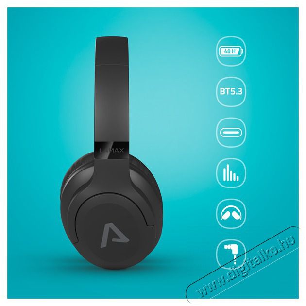 LAMAX Base2 vezet&eacute;k n&eacute;lk&uuml;li Bluetooth fejhallgat&oacute; Audio-Video / Hifi / Multim&eacute;dia - F&uuml;l &eacute;s Fejhallgat&oacute;k - Fejhallgat&oacute; - 500477