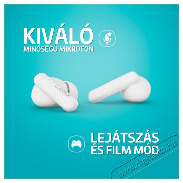 LAMAX Clips1 Plus True Wireless Bluetooth feh&eacute;r f&uuml;lhallgat&oacute; Audio-Video / Hifi / Multim&eacute;dia - F&uuml;l &eacute;s Fejhallgat&oacute;k - F&uuml;lhallgat&oacute; - 500472