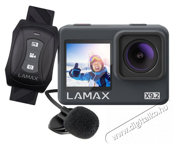 LAMAX X9.2 4K 60 fps akci&oacute;kamera F&eacute;nyk&eacute;pezőg&eacute;p / kamera - Sport kamera - 4K felbont&aacute;s&uacute; - 500490