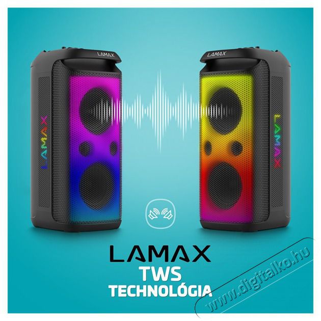 LAMAX PartyKing1 Max 200W Party hangfal Audio-Video / Hifi / Multim&eacute;dia - Hordozhat&oacute;, vezet&eacute;k n&eacute;lk&uuml;li / bluetooth hangsug&aacute;rz&oacute; - Hordozhat&oacute;, vezet&eacute;k n&eacute;lk&uuml;li / bluetooth hangsug&aacute;rz&oacute; - 507353