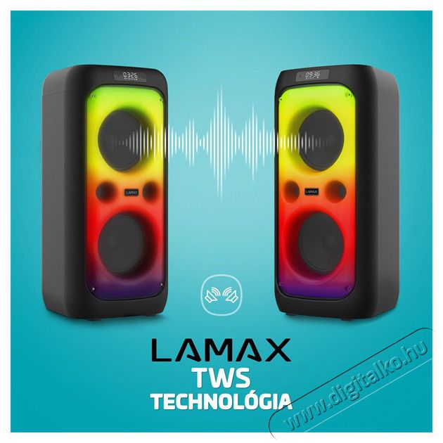 LAMAX PartyKing1 Plus 100W Party hangfal Audio-Video / Hifi / Multim&eacute;dia - Hordozhat&oacute;, vezet&eacute;k n&eacute;lk&uuml;li / bluetooth hangsug&aacute;rz&oacute; - Hordozhat&oacute;, vezet&eacute;k n&eacute;lk&uuml;li / bluetooth hangsug&aacute;rz&oacute; - 507352