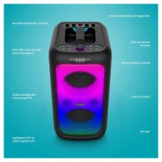 LAMAX PartyKing1 Plus 100W Party hangfal Audio-Video / Hifi / Multim&eacute;dia - Hordozhat&oacute;, vezet&eacute;k n&eacute;lk&uuml;li / bluetooth hangsug&aacute;rz&oacute; - Hordozhat&oacute;, vezet&eacute;k n&eacute;lk&uuml;li / bluetooth hangsug&aacute;rz&oacute; - 507352