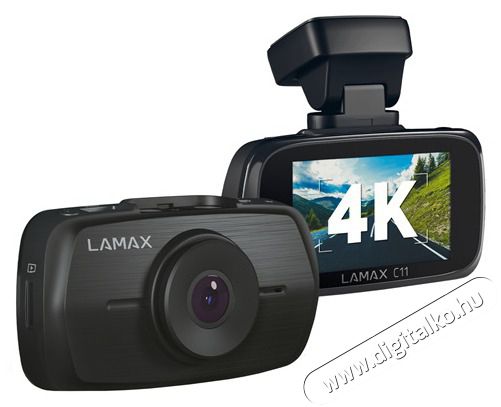 LAMAX C11 GPS 4K aut&oacute;s menetr&ouml;gz&iacute;tő kamera F&eacute;nyk&eacute;pezőg&eacute;p / kamera - Aut&oacute;s fed&eacute;lzeti kamera - 508348
