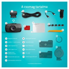 LAMAX C11 GPS 4K aut&oacute;s menetr&ouml;gz&iacute;tő kamera F&eacute;nyk&eacute;pezőg&eacute;p / kamera - Aut&oacute;s fed&eacute;lzeti kamera - 508348