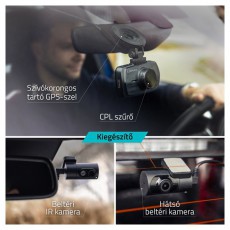 LAMAX C11 GPS 4K aut&oacute;s menetr&ouml;gz&iacute;tő kamera F&eacute;nyk&eacute;pezőg&eacute;p / kamera - Aut&oacute;s fed&eacute;lzeti kamera - 508348