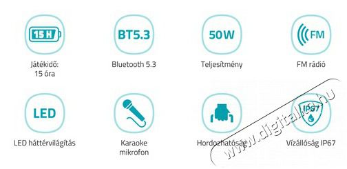 LAMAX PartyGo1 Play hordozhat&oacute; Bluetooth party hangsz&oacute;r&oacute; Audio-Video / Hifi / Multim&eacute;dia - Hordozhat&oacute;, vezet&eacute;k n&eacute;lk&uuml;li / bluetooth hangsug&aacute;rz&oacute; - Hordozhat&oacute;, vezet&eacute;k n&eacute;lk&uuml;li / bluetooth hangsug&aacute;rz&oacute; - 508349