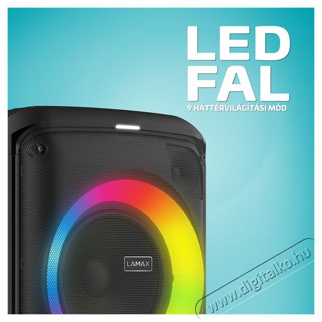 LAMAX PartyKing1 Play 80W Party hangfal Audio-Video / Hifi / Multim&eacute;dia - Hordozhat&oacute;, vezet&eacute;k n&eacute;lk&uuml;li / bluetooth hangsug&aacute;rz&oacute; - Hordozhat&oacute;, vezet&eacute;k n&eacute;lk&uuml;li / bluetooth hangsug&aacute;rz&oacute; - 507959