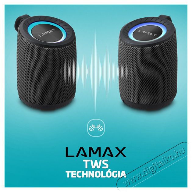 LAMAX Waver1 20W Bluetooth hangsz&oacute;r&oacute; Audio-Video / Hifi / Multim&eacute;dia - Hordozhat&oacute;, vezet&eacute;k n&eacute;lk&uuml;li / bluetooth hangsug&aacute;rz&oacute; - Hordozhat&oacute;, vezet&eacute;k n&eacute;lk&uuml;li / bluetooth hangsug&aacute;rz&oacute; - 508298
