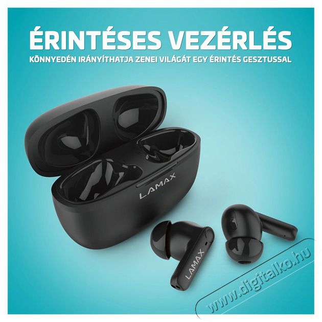 LAMAX Clips1 Play True Wireless Bluetooth fekete f&uuml;lhallgat&oacute; Audio-Video / Hifi / Multim&eacute;dia - F&uuml;l &eacute;s Fejhallgat&oacute;k - F&uuml;lhallgat&oacute; - 508862