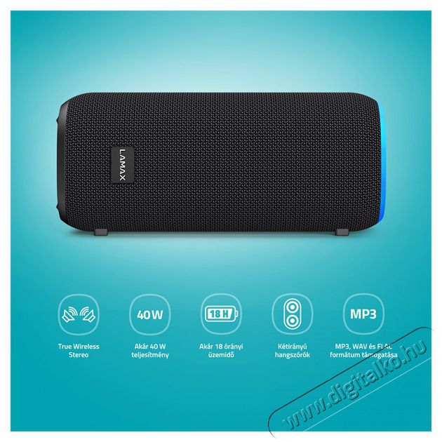 LAMAX StarCube1 40W Bluetooth hangsz&oacute;r&oacute; Audio-Video / Hifi / Multim&eacute;dia - Hordozhat&oacute;, vezet&eacute;k n&eacute;lk&uuml;li / bluetooth hangsug&aacute;rz&oacute; - Hordozhat&oacute;, vezet&eacute;k n&eacute;lk&uuml;li / bluetooth hangsug&aacute;rz&oacute; - 508784