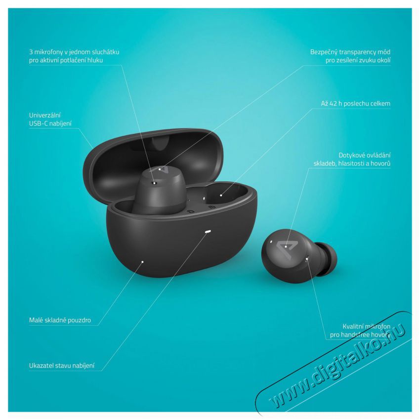 LAMAX Buds1 ANC Audio-Video / Hifi / Multim&eacute;dia - F&uuml;l &eacute;s Fejhallgat&oacute;k - F&uuml;lhallgat&oacute; - 518871