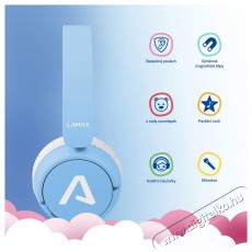 LAMAX SoundKid1 blue Audio-Video / Hifi / Multim&eacute;dia - F&uuml;l &eacute;s Fejhallgat&oacute;k - Fejhallgat&oacute; - 518873