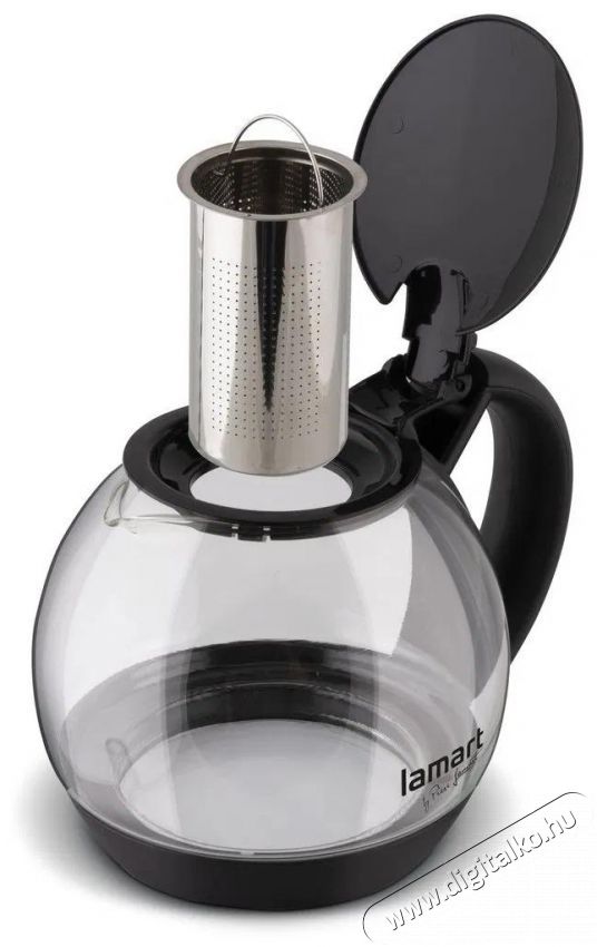Lamart LT7058 te&aacute;skanna &uuml;veg 2L fekete Konyhai term&eacute;kek - Ed&eacute;ny - Te&aacute;skanna - 525152