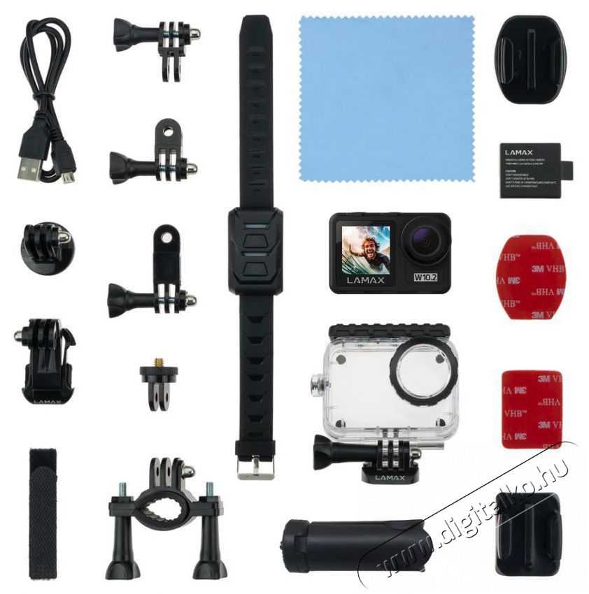 LAMAX W10.2 F&eacute;nyk&eacute;pezőg&eacute;p / kamera - Sport kamera - 4K felbont&aacute;s&uacute; - 519921
