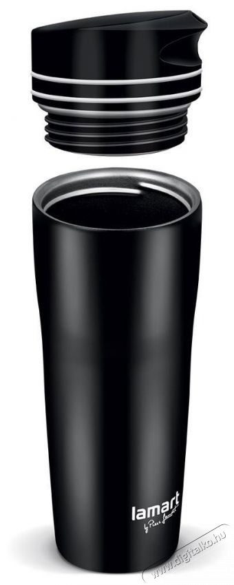 Lamart MANQ LT4049 termob&ouml;gre 360ml, fekete-feh&eacute;r H&aacute;ztart&aacute;s / Otthon / K&uuml;lt&eacute;r - Okos otthon - Termoszt&aacute;t - 525153