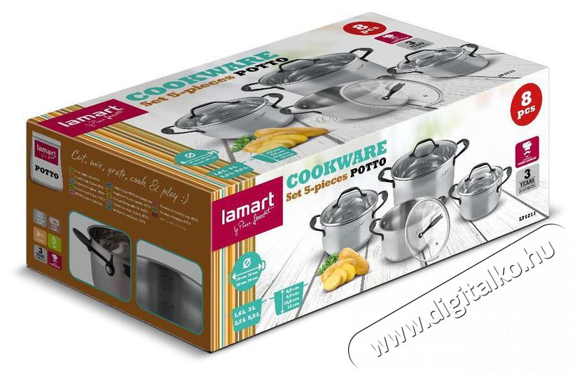 Lamart LT1211 ed&eacute;nyk&eacute;szlet 8db Konyhai term&eacute;kek - Ed&eacute;ny - Ed&eacute;ny k&eacute;szlet - 531076