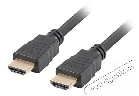 LANBERG 1m HDMI apa - apa fekete k&aacute;bel Tv kieg&eacute;sz&iacute;tők - K&aacute;bel / csatlakoz&oacute; - Hdmi k&aacute;bel - 418345