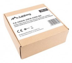 LANBERG 30m akt&iacute;v optikai HDMI apa-apa fekete AOC k&aacute;bel Tv kieg&eacute;sz&iacute;tők - K&aacute;bel / csatlakoz&oacute; - Hdmi k&aacute;bel - 456367