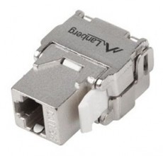 LANBERG KSF5-2000 Cat5e FTP 180&deg;-os szersz&aacute;m n&eacute;lk&uuml;l szerelhető &aacute;rny&eacute;kolt RJ45 Keystone jack Iroda &eacute;s sz&aacute;m&iacute;t&aacute;stechnika - H&aacute;l&oacute;zat - H&aacute;l&oacute;zati kieg&eacute;sz&iacute;tő - 456334
