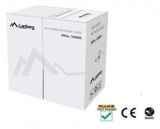 LANBERG LCU5-12CU-0305-R 305m Cat5e U/UTP AWG24 Fca PVC &aacute;rny&eacute;kolatlan piros fali k&aacute;bel Iroda &eacute;s sz&aacute;m&iacute;t&aacute;stechnika - Sz&aacute;m&iacute;t&oacute;g&eacute;p tartoz&eacute;k - H&aacute;l&oacute;zati k&aacute;bel - 456295