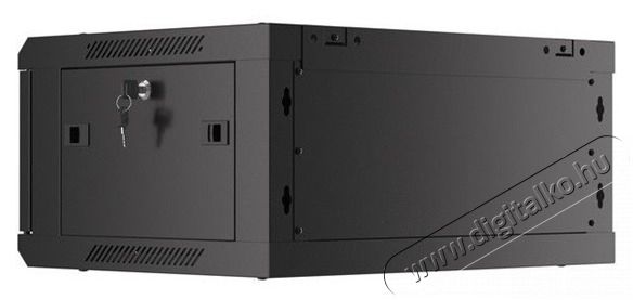 LANBERG WF01-6404-10B 19" 4U SZ&Eacute;L:600 M&Eacute;LY:450 MAG:290 lapraszerelt &uuml;vegajt&oacute;s fekete fali rack szekr&eacute;ny Iroda &eacute;s sz&aacute;m&iacute;t&aacute;stechnika - Egy&eacute;b sz&aacute;m&iacute;t&aacute;stechnikai term&eacute;k - 458780