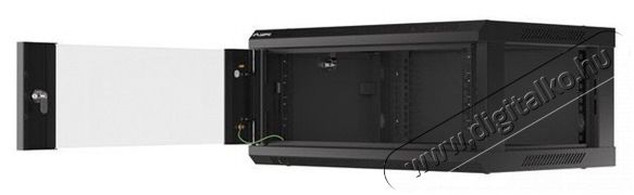 LANBERG WF01-6404-10B 19" 4U SZ&Eacute;L:600 M&Eacute;LY:450 MAG:290 lapraszerelt &uuml;vegajt&oacute;s fekete fali rack szekr&eacute;ny Iroda &eacute;s sz&aacute;m&iacute;t&aacute;stechnika - Egy&eacute;b sz&aacute;m&iacute;t&aacute;stechnikai term&eacute;k - 458780