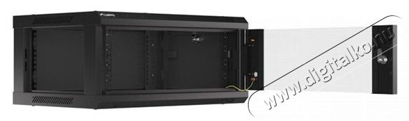 LANBERG WF01-6404-10B 19" 4U SZ&Eacute;L:600 M&Eacute;LY:450 MAG:290 lapraszerelt &uuml;vegajt&oacute;s fekete fali rack szekr&eacute;ny Iroda &eacute;s sz&aacute;m&iacute;t&aacute;stechnika - Egy&eacute;b sz&aacute;m&iacute;t&aacute;stechnikai term&eacute;k - 458780