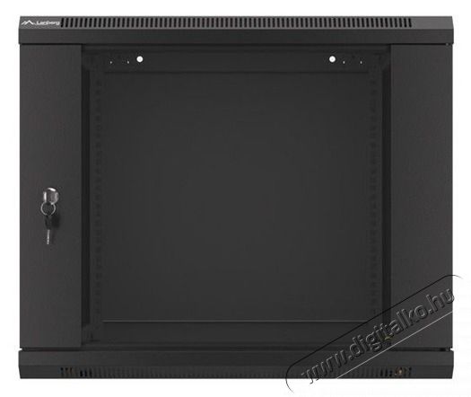 LANBERG WF01-6609-10B 19" 9U lapraszerelt &uuml;vegajt&oacute;s fekete fali rack szekr&eacute;ny Iroda &eacute;s sz&aacute;m&iacute;t&aacute;stechnika - Egy&eacute;b sz&aacute;m&iacute;t&aacute;stechnikai term&eacute;k - 458946