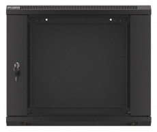 LANBERG WF01-6609-10B 19" 9U lapraszerelt &uuml;vegajt&oacute;s fekete fali rack szekr&eacute;ny - Iroda &eacute;s sz&aacute;m&iacute;t&aacute;stechnika - Egy&eacute;b sz&aacute;m&iacute;t&aacute;stechnikai term&eacute;k - 458946