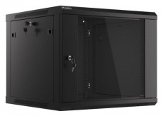 LANBERG WF01-6609-10B 19" 9U lapraszerelt &uuml;vegajt&oacute;s fekete fali rack szekr&eacute;ny Iroda &eacute;s sz&aacute;m&iacute;t&aacute;stechnika - Egy&eacute;b sz&aacute;m&iacute;t&aacute;stechnikai term&eacute;k - 458946