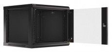 LANBERG WF01-6609-10B 19" 9U lapraszerelt &uuml;vegajt&oacute;s fekete fali rack szekr&eacute;ny Iroda &eacute;s sz&aacute;m&iacute;t&aacute;stechnika - Egy&eacute;b sz&aacute;m&iacute;t&aacute;stechnikai term&eacute;k - 458946