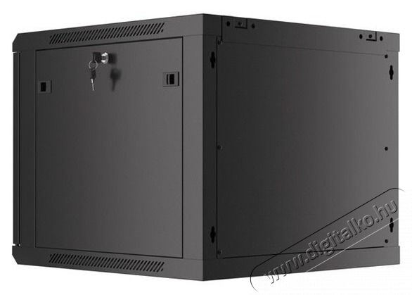 LANBERG WF01-6609-10B 19" 9U lapraszerelt &uuml;vegajt&oacute;s fekete fali rack szekr&eacute;ny Iroda &eacute;s sz&aacute;m&iacute;t&aacute;stechnika - Egy&eacute;b sz&aacute;m&iacute;t&aacute;stechnikai term&eacute;k - 458946