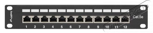LANBERG PPF5-9012-B 10/1U 12port Cat5e FTP &aacute;rny&eacute;kolt fekete patch panel Iroda &eacute;s sz&aacute;m&iacute;t&aacute;stechnika - Egy&eacute;b sz&aacute;m&iacute;t&aacute;stechnikai term&eacute;k - 466652