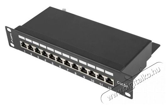 LANBERG PPF5-9012-B 10/1U 12port Cat5e FTP &aacute;rny&eacute;kolt fekete patch panel Iroda &eacute;s sz&aacute;m&iacute;t&aacute;stechnika - Egy&eacute;b sz&aacute;m&iacute;t&aacute;stechnikai term&eacute;k - 466652