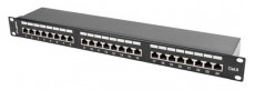 LANBERG PPS6-1024-B 19"/1U 24port Cat6 FTP &aacute;rny&eacute;kolt fekete patch panel H&aacute;ztart&aacute;s / Otthon / K&uuml;lt&eacute;r - Egy&eacute;b h&aacute;ztart&aacute;si term&eacute;k - 466548