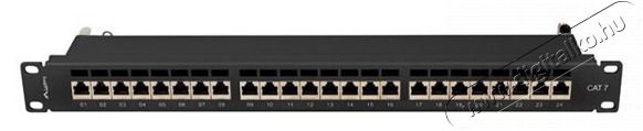 LANBERG PPS7-1024-B 19/1U 24port Cat7 FTP &aacute;rny&eacute;kolt fekete patch panel Iroda &eacute;s sz&aacute;m&iacute;t&aacute;stechnika - Egy&eacute;b sz&aacute;m&iacute;t&aacute;stechnikai term&eacute;k - 466551