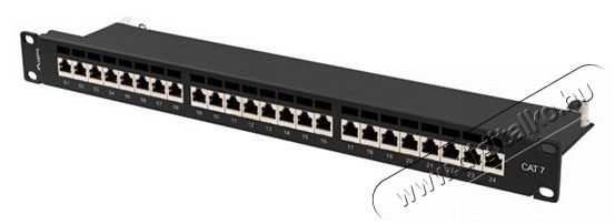 LANBERG PPS7-1024-B 19/1U 24port Cat7 FTP &aacute;rny&eacute;kolt fekete patch panel Iroda &eacute;s sz&aacute;m&iacute;t&aacute;stechnika - Egy&eacute;b sz&aacute;m&iacute;t&aacute;stechnikai term&eacute;k - 466551