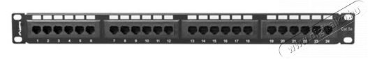 LANBERG PPU5-1024-B 19"/1U 24port Cat5e UTP &aacute;rny&eacute;kolatlan fekete patch panel H&aacute;ztart&aacute;s / Otthon / K&uuml;lt&eacute;r - Egy&eacute;b h&aacute;ztart&aacute;si term&eacute;k - 466545